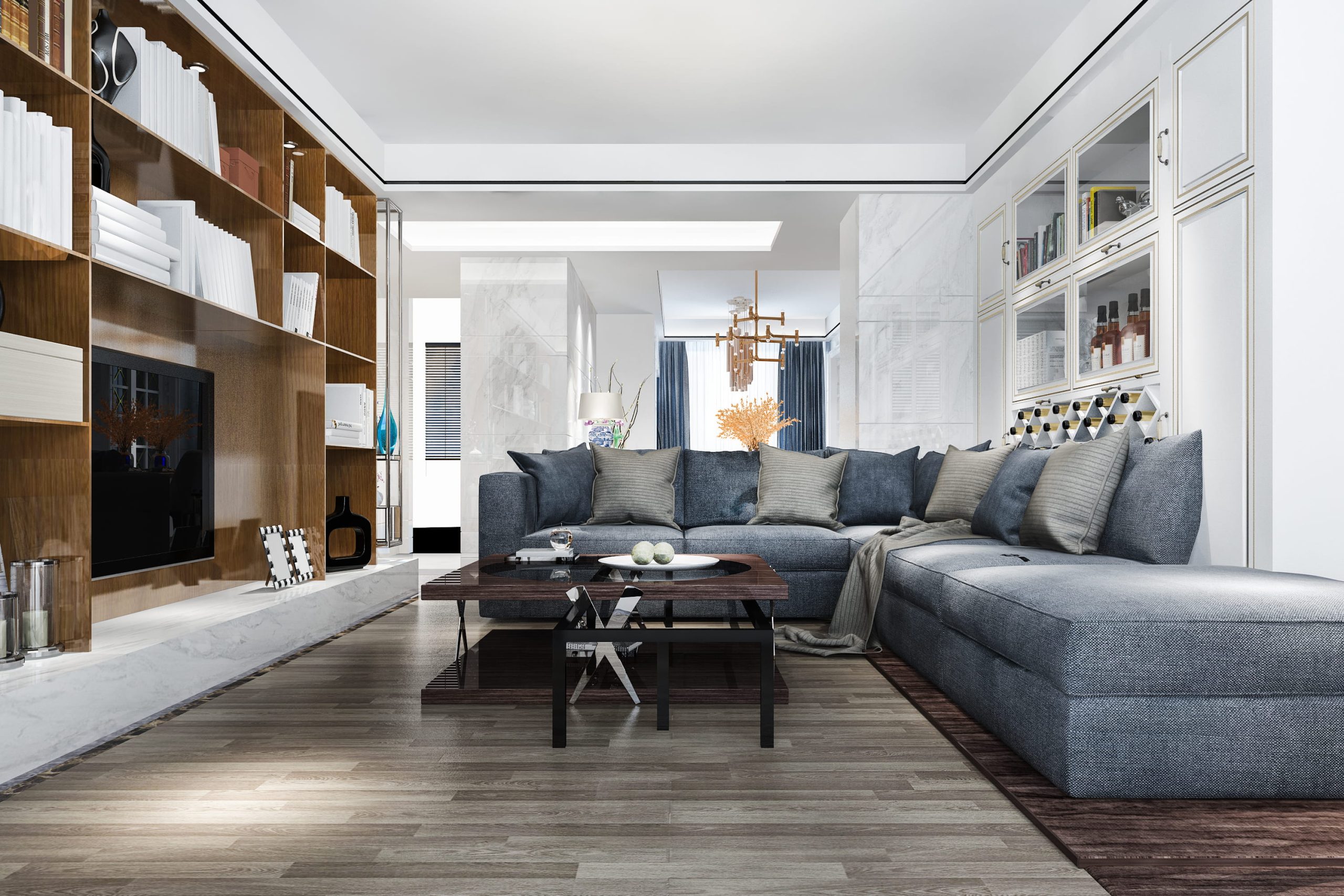 3d-rendering-wood-classic-living-room-with-marble-tile-bookshelf-sofa 3d-rendering-wood-classic-living-room-with-marble-tile-bookshelf-sofa